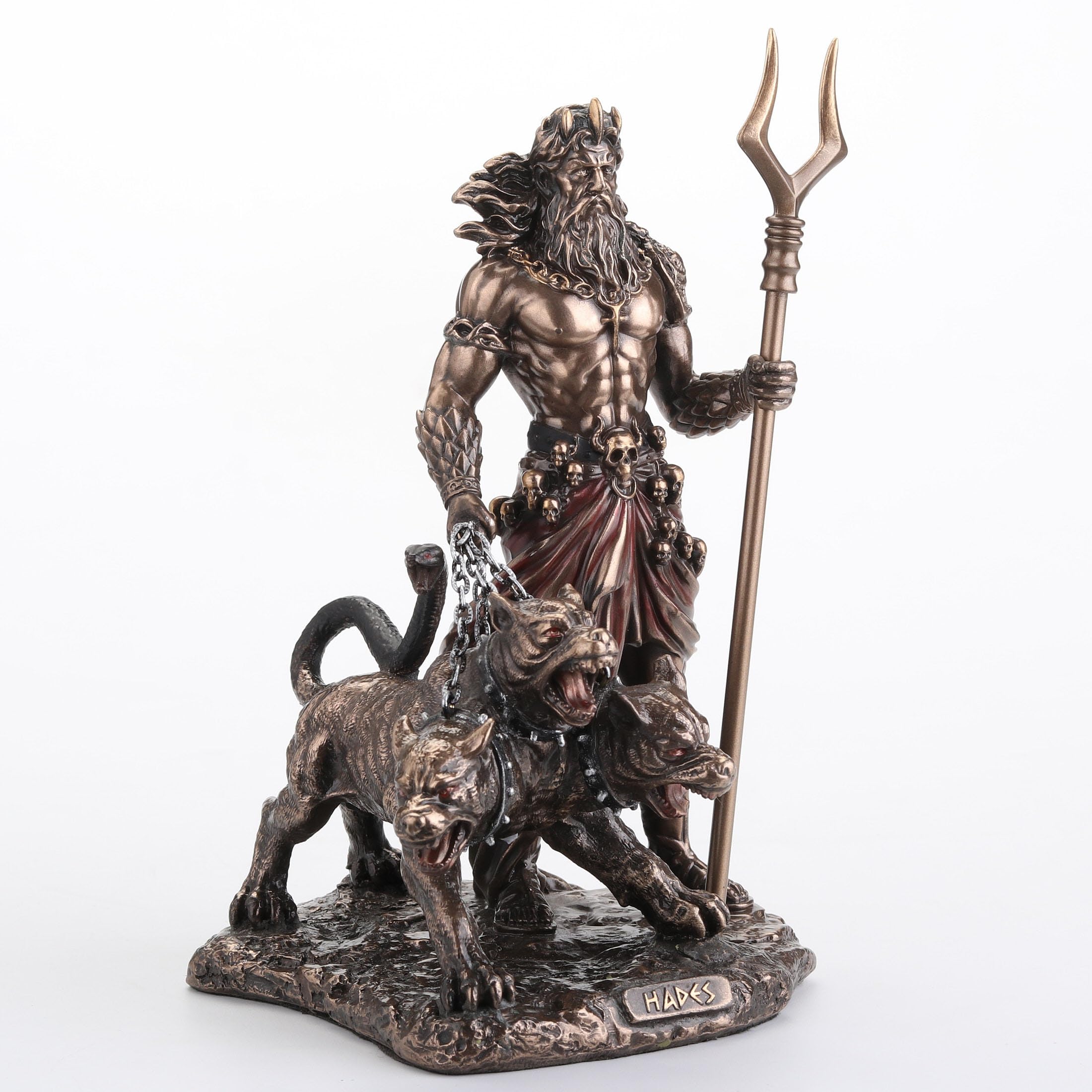 古代神話3つの地獄の犬彫像冥王ハーデスモデルキャラクター彫刻戦士騎士 古銅製 Amazon.co.jp: ヴェロネーゼデザイン 6 1/2インチ ハーデス ギリシャの
